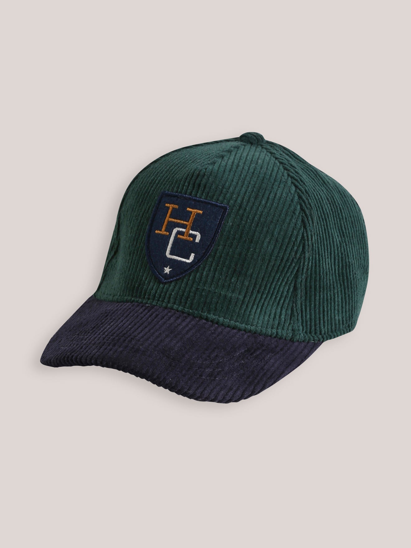 Casquette bicolore en velours garçon