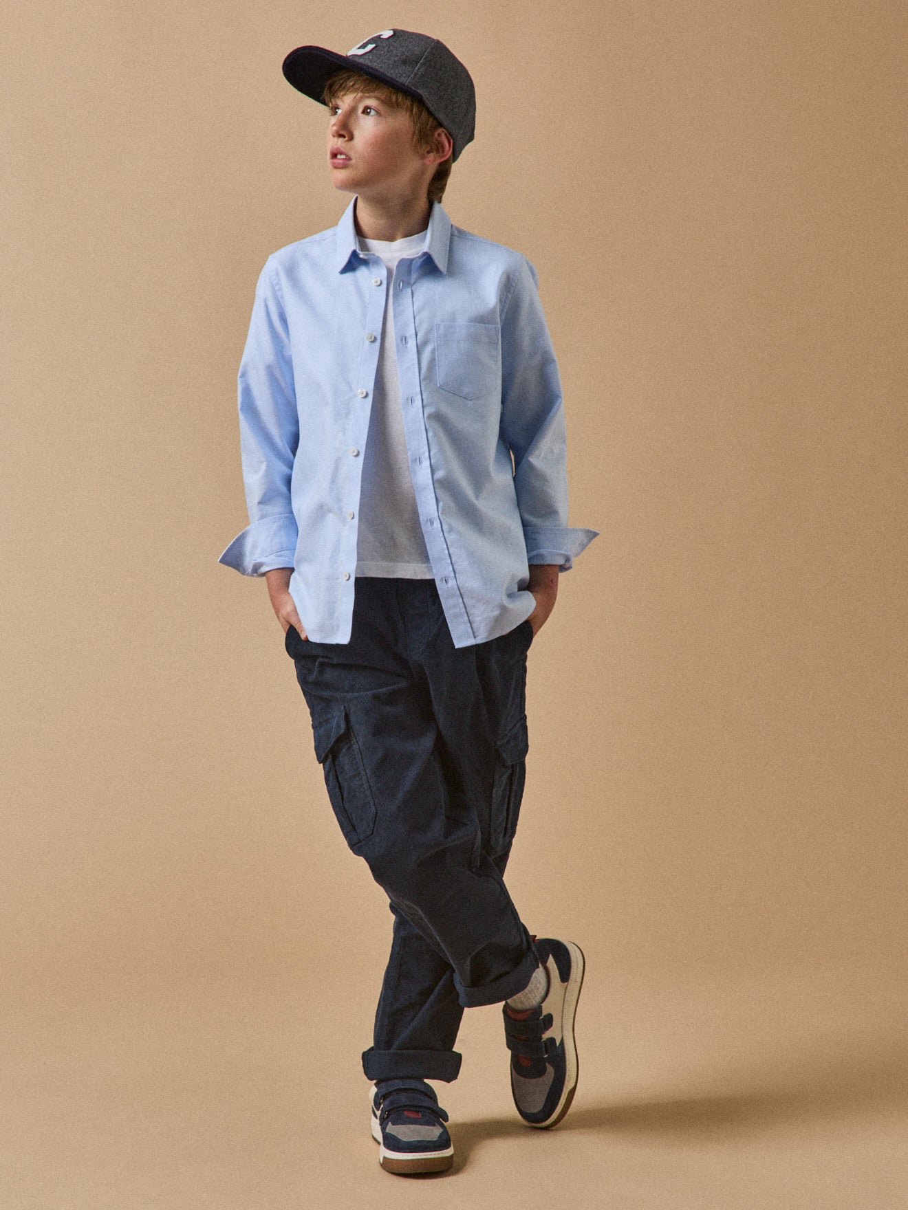 Baskets en cuir Garçon