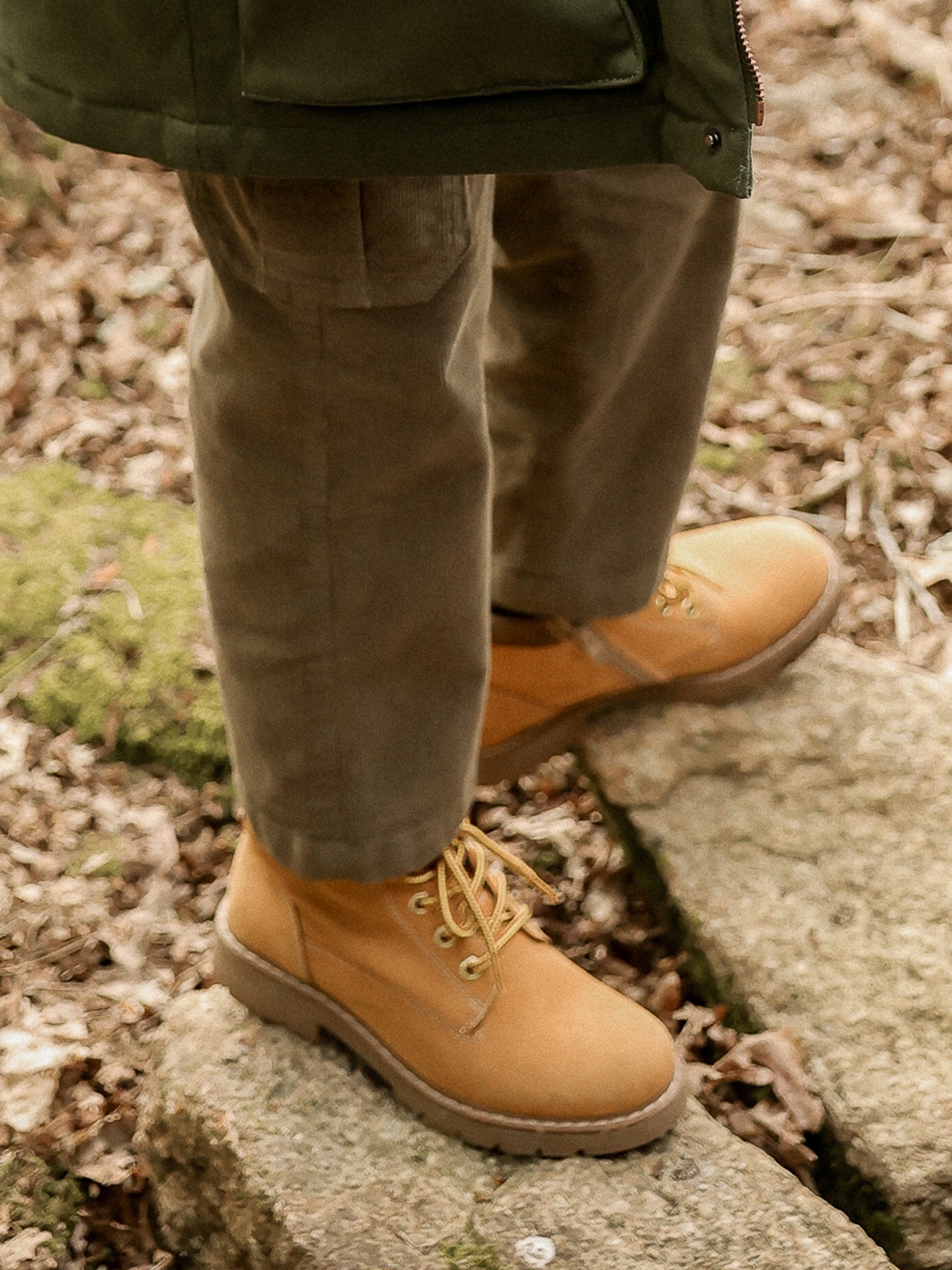 Bottines en cuir nubuck Garçon