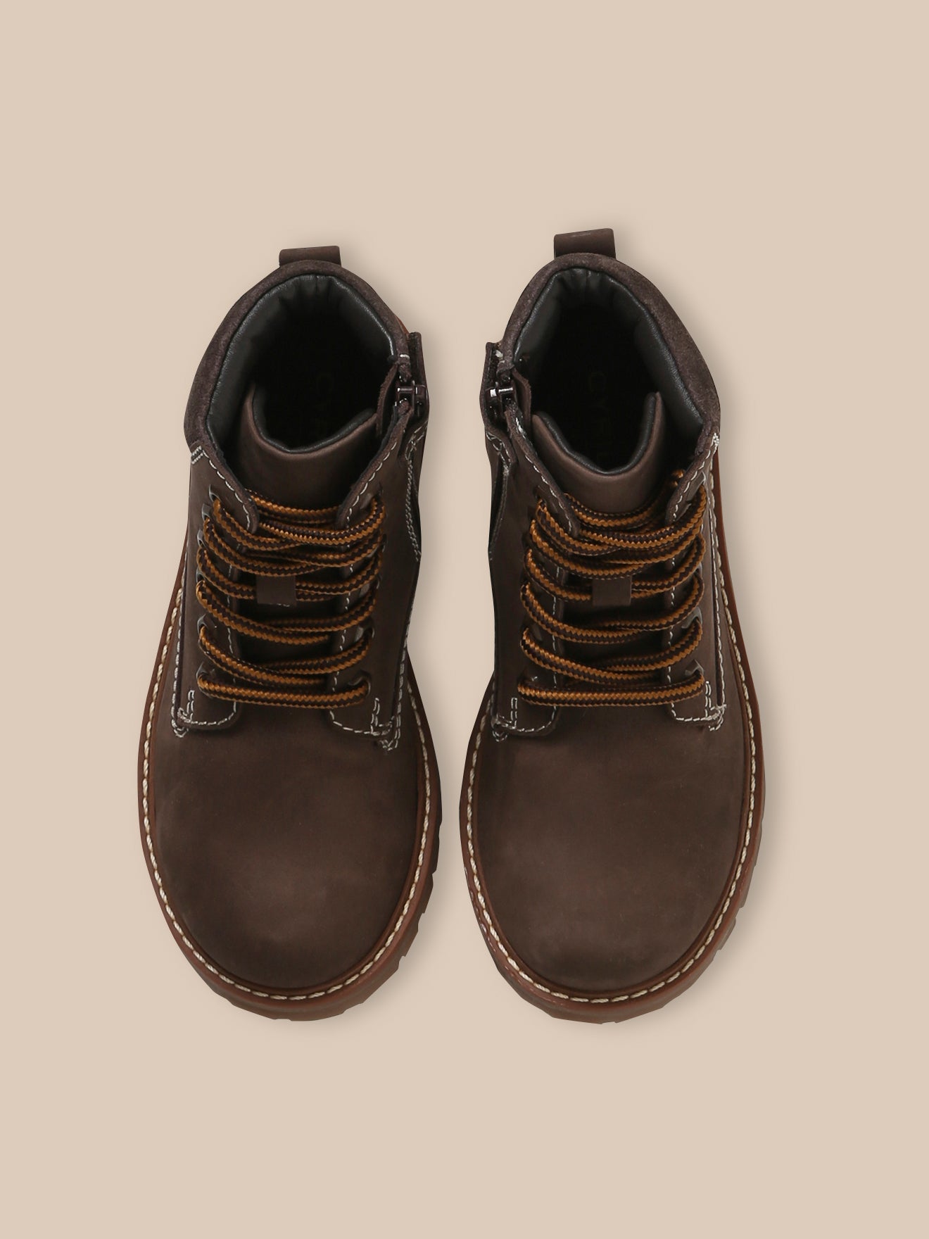 Bottines montantes en cuir Garçon