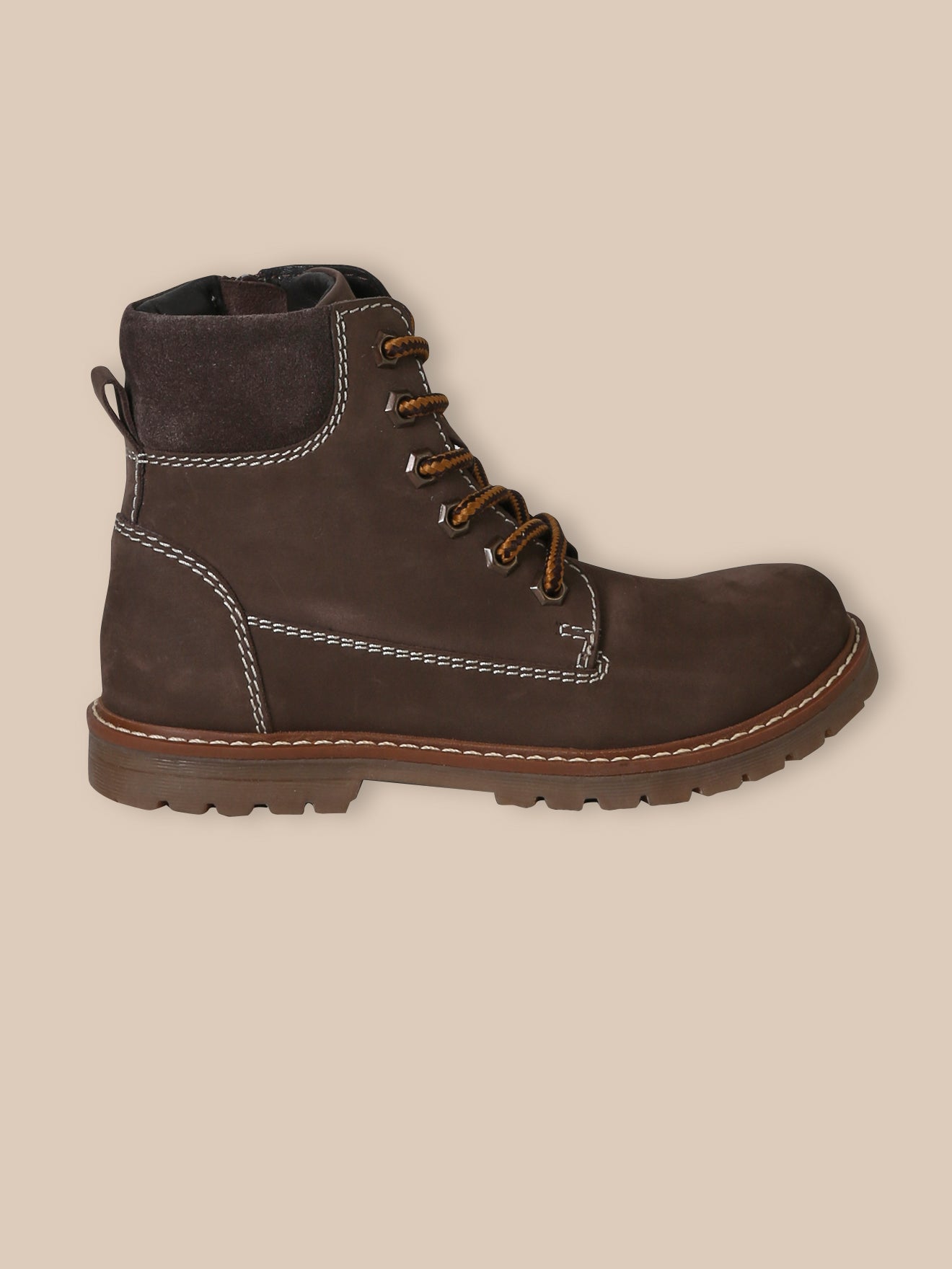 Bottines montantes en cuir Garçon