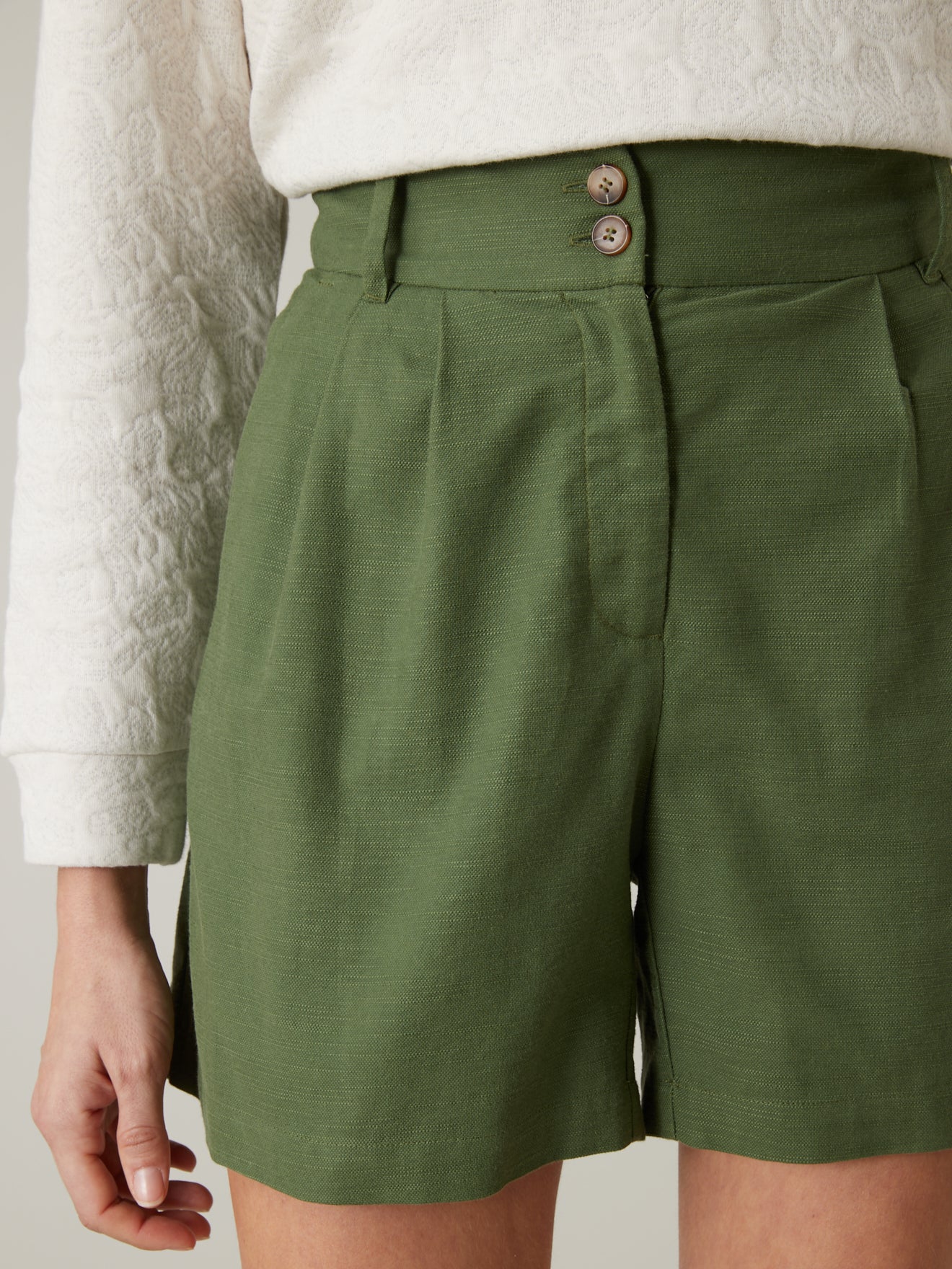 Short coton et viscose femme