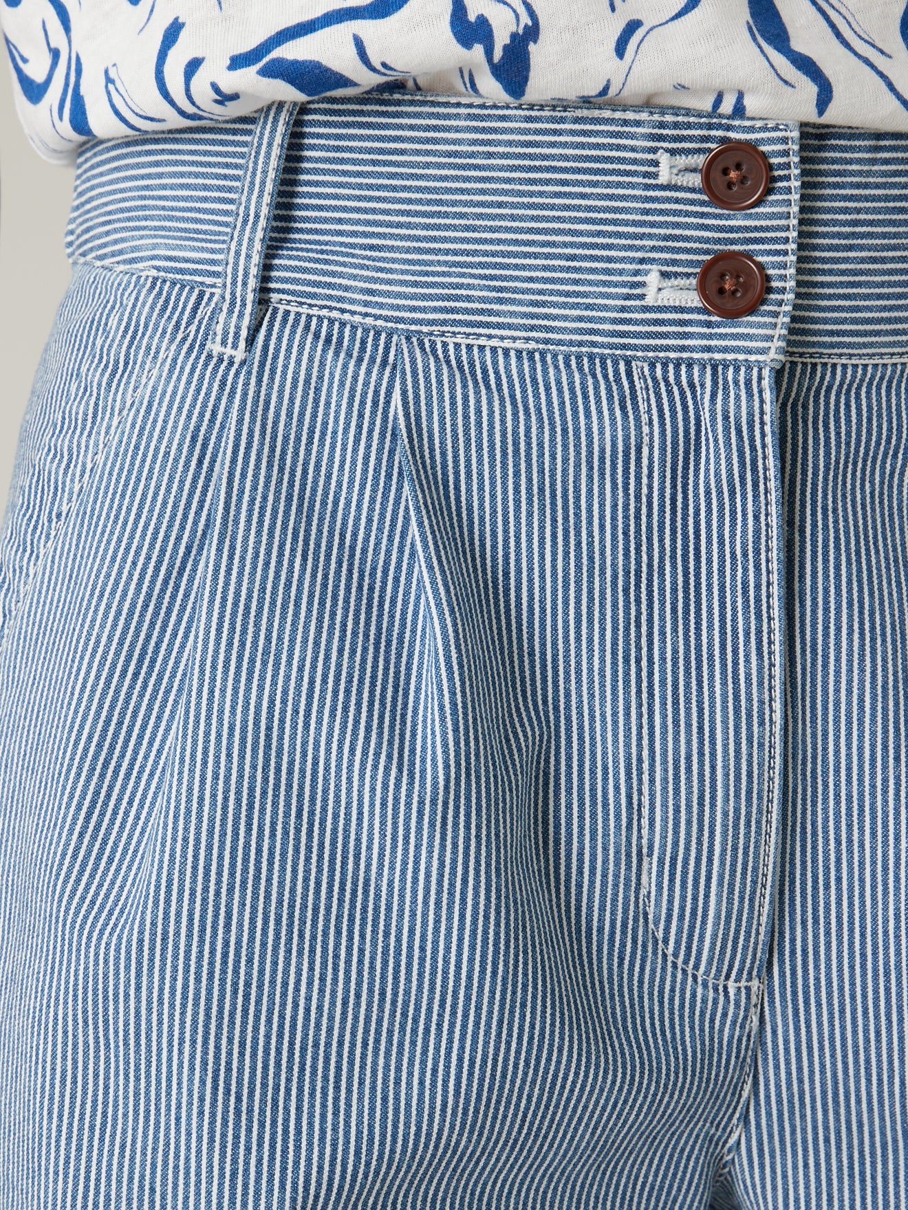 Short cargo rayé femme - Collection Hickory Stripes