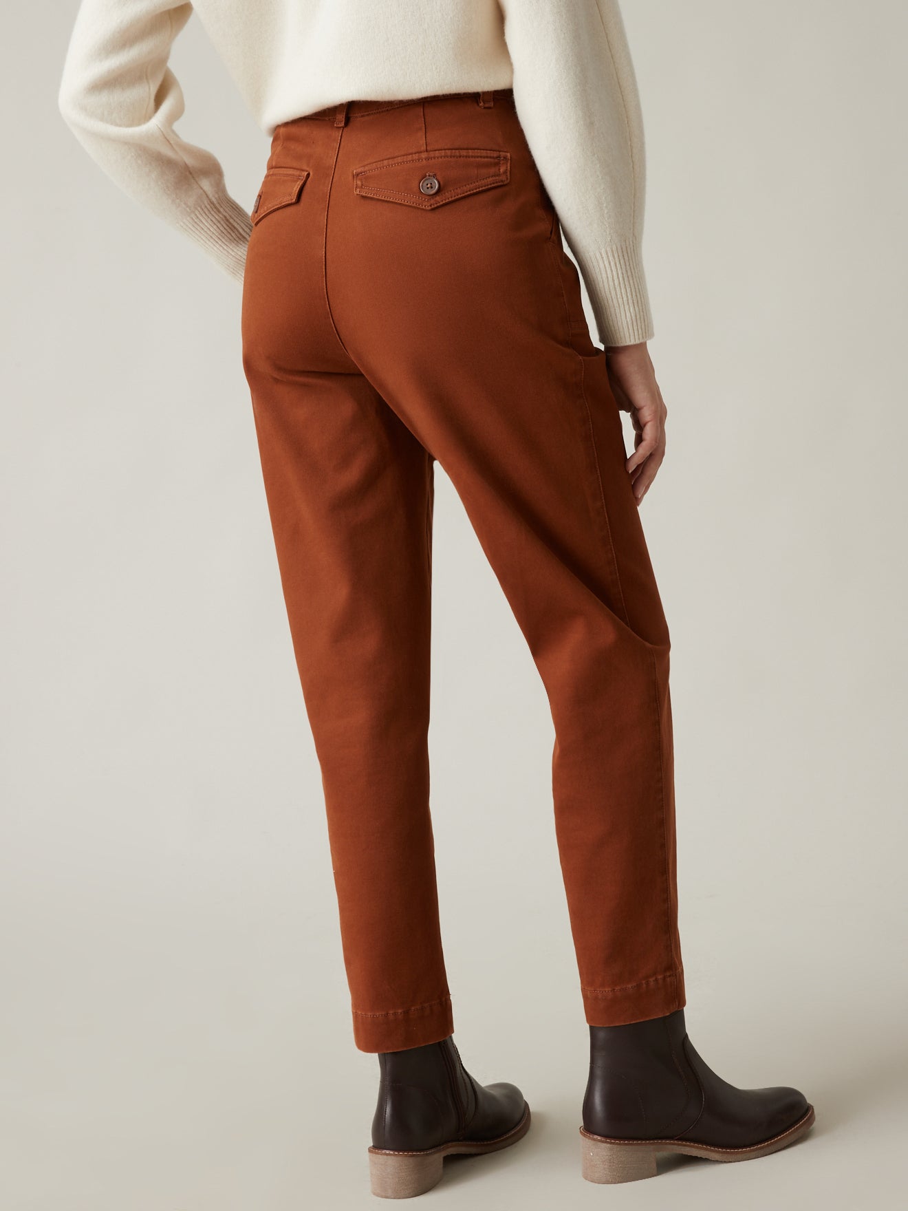 Pantalon cargo coton stretch femme Inès