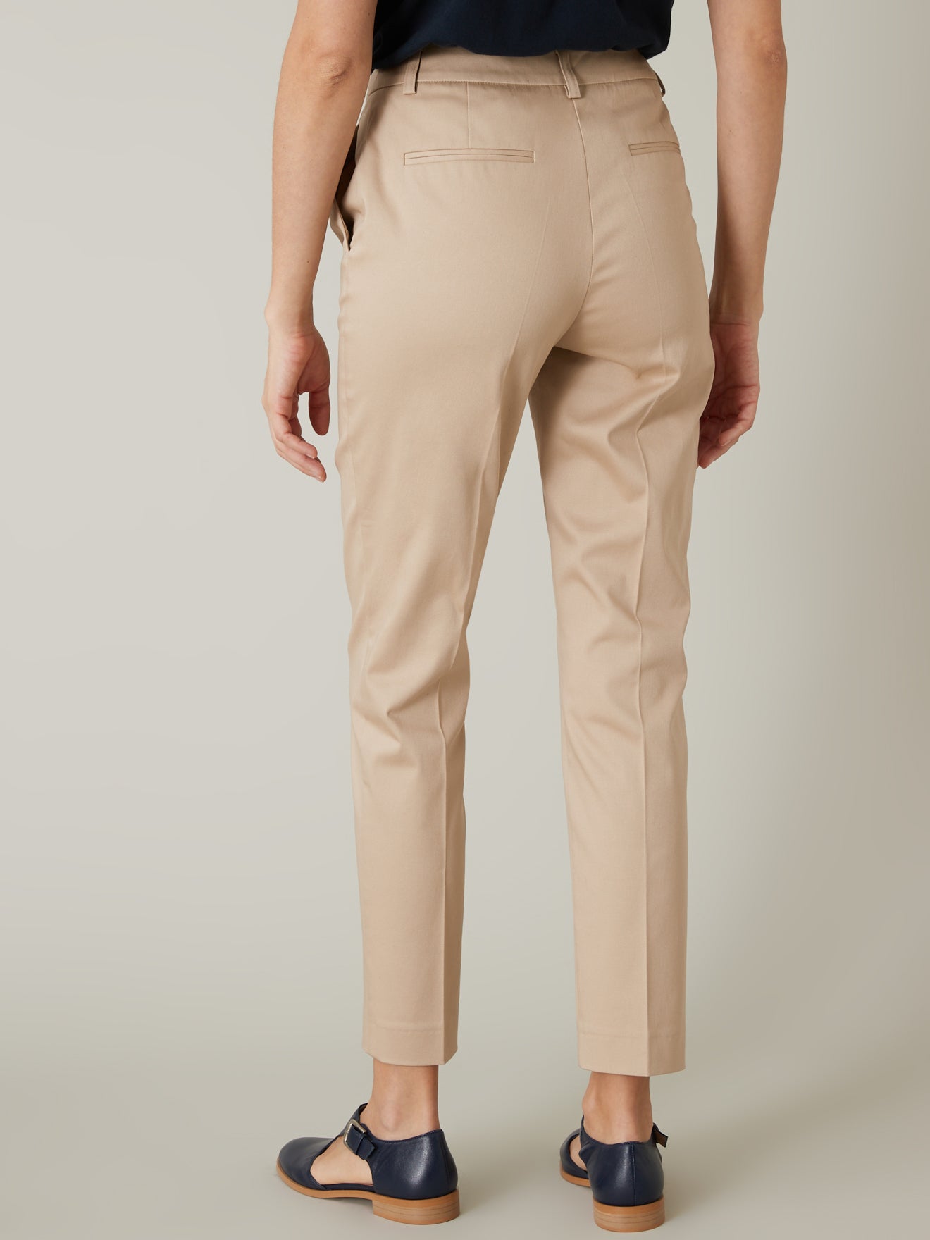 Pantalon satin de coton femme