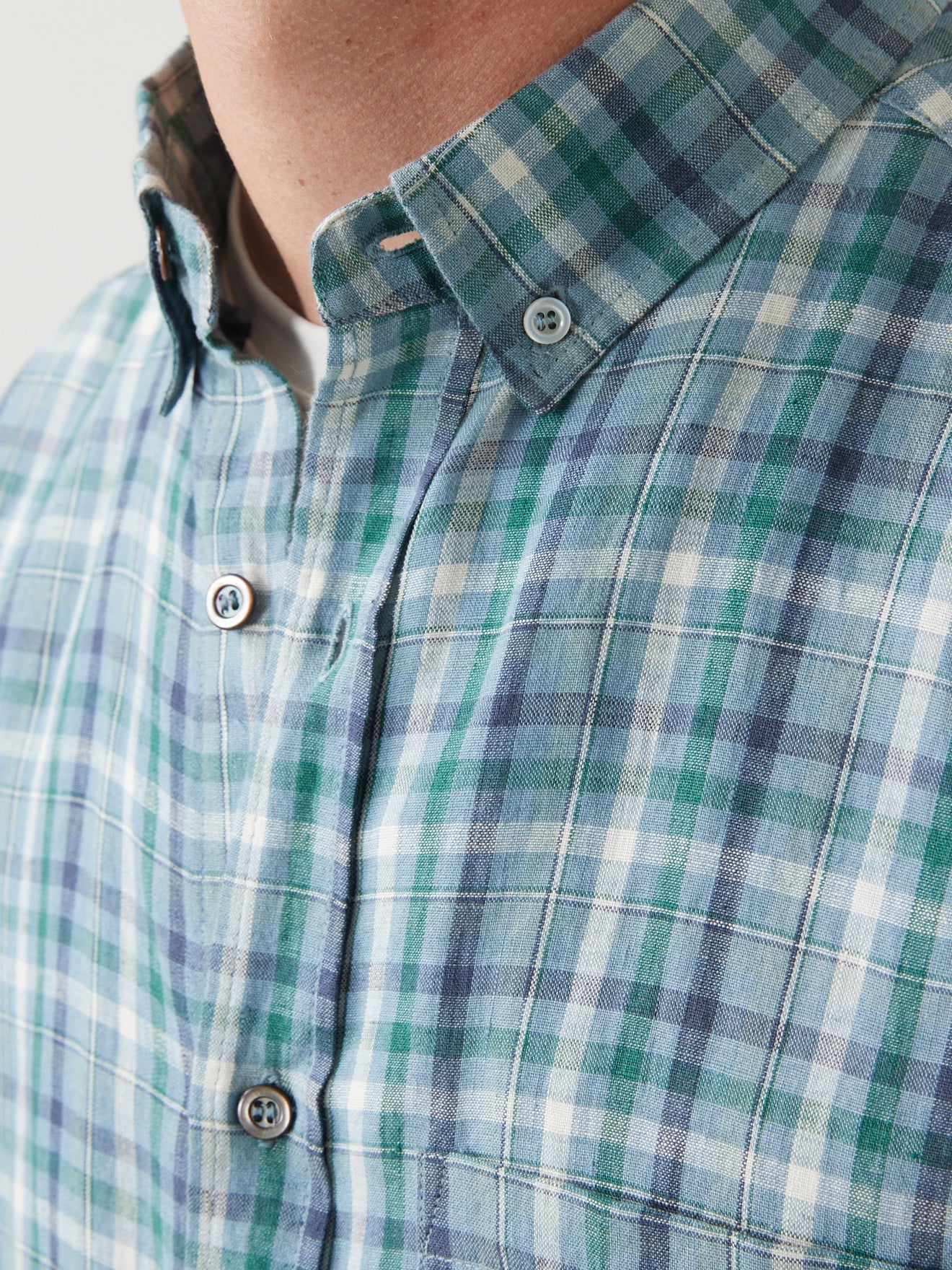 Chemise en lin Regular Fit homme carreaux