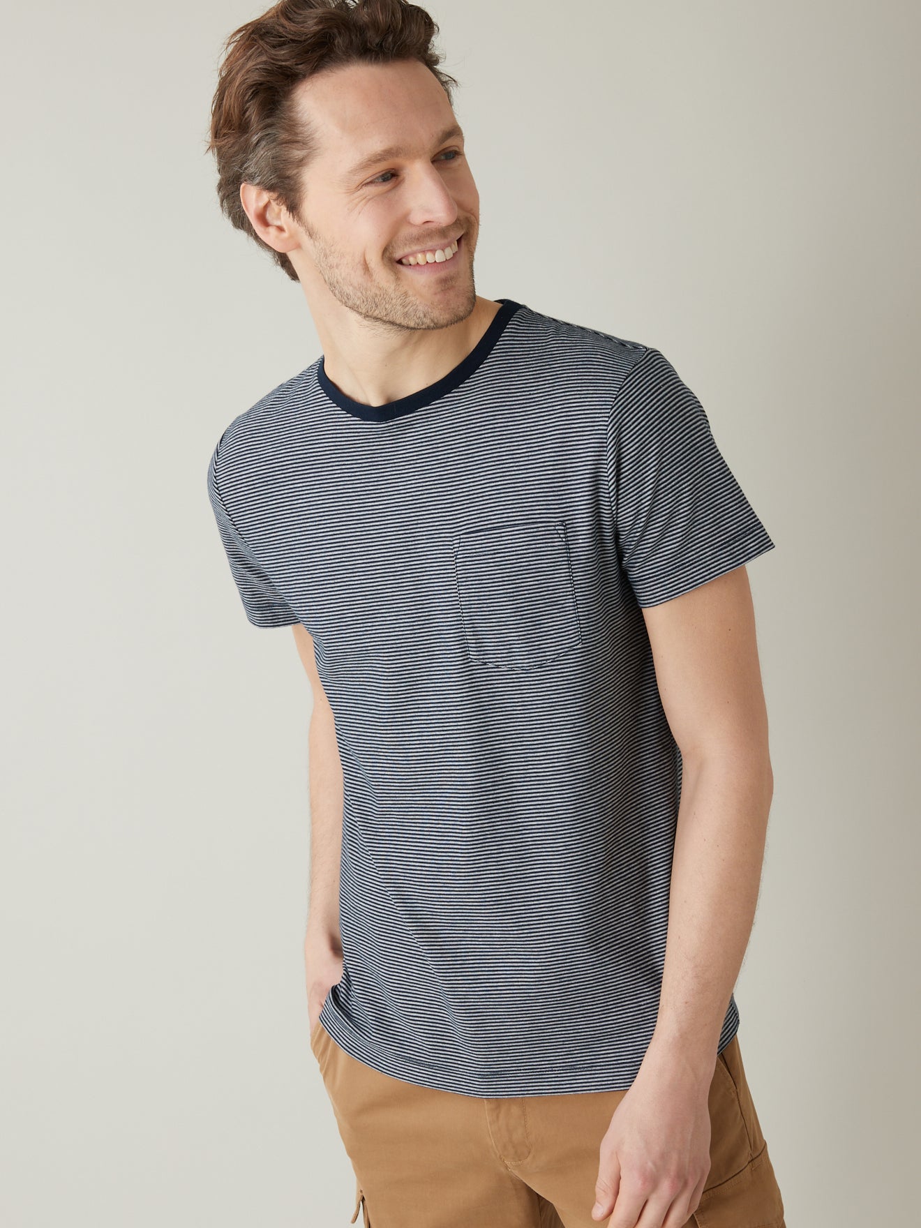 T-shirt rayé homme - coton biologique