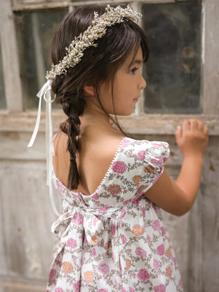 Robe Ana en tissu Liberty - Collection Fêtes & Mariages