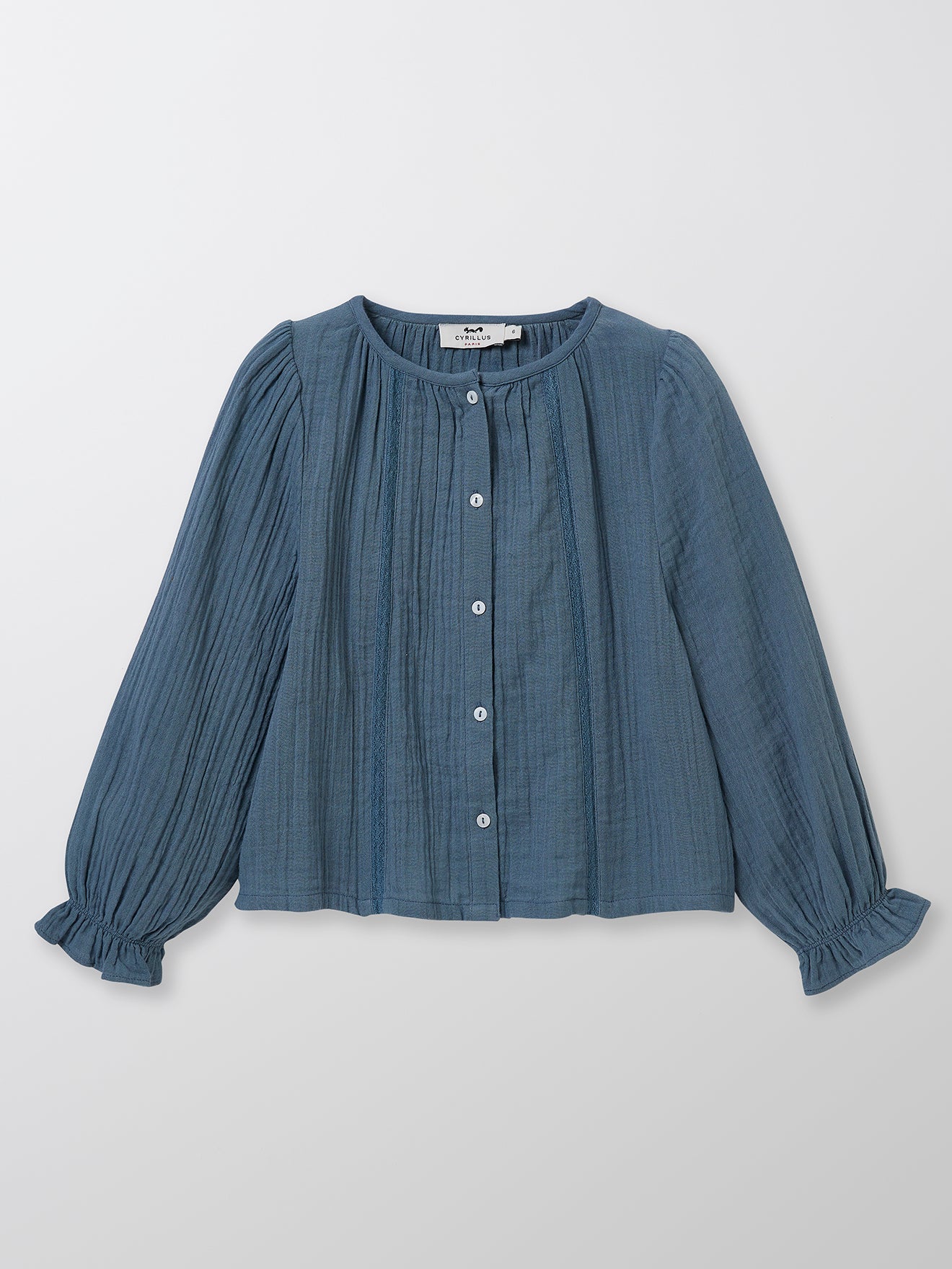 Blouse Fille insertion de dentelle